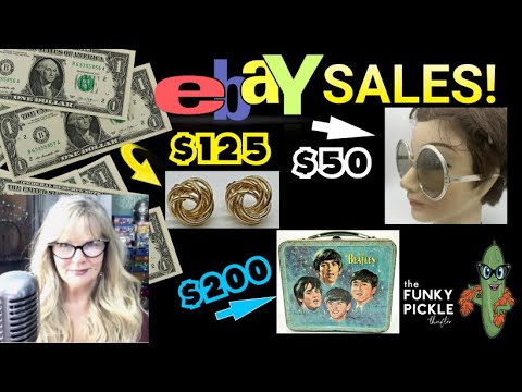 #38 AMAZING eBay Sales BOLO Yard Sale & Thrift Store Finds! The Beatles, Jewelry, Fabric & More