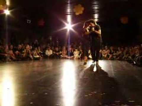  Lucia Mazer  and  Mariano Frumboli  are  dancing  to  the  tango  "  El Flete  "
