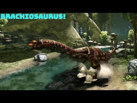 How to Tame the ARK: Additions Brachiosaurus | ARK: Survival Evolved