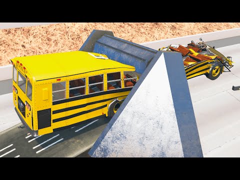 Cars vs Spinning Roller #1 😱 – BeamNG.Drive