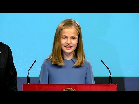 Spain's Princess Leonor performs first public reading