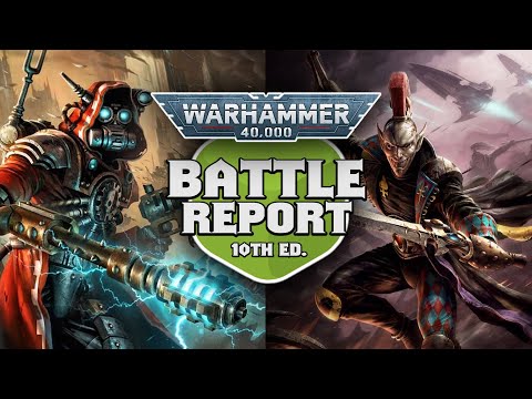 Crusade in the Studio Ep 1 - Warhammer 40k - Ad Mech vs Harlequins Battle Report Ep 1