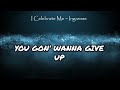 INGAROSE ~ I CELEBRATE ME LYRICS