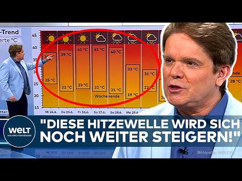 Video Thumbnail: REKORDHITZE: Experten warnen! "Erst Hitze, dann Blitze!" Temperaturen steigen auf extreme 41 Grad!