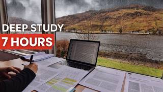 LIVE | 7 HOUR STUDY WITH ME in UK | Pomodoro 50/10,  Deep Work Focus, Cozy UK Ambience