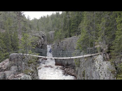 Hiking around Helvetesfallet and Storstupet in Dalarna, Sweden