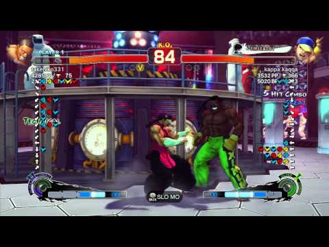 SSF4 AE: Akimo (Dee Jay) vs kappa (Yun) - Ranked Match (720p HD)