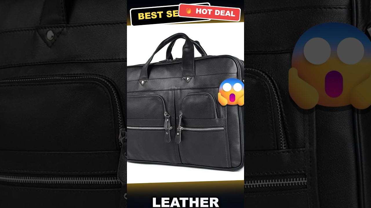Leather Laptop Briefcase Review: Is This Worth the Hype for Business Travel? review video