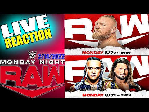 🔴 WWE Monday Night RAW Live Stream February 14th, 2022 - Full Show LIVE REACTION & WATCH-ALONG