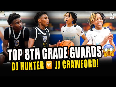 TOP 8TH GRADE HOOPERS WERE TRADING BUCKETS!😳 DJ Hunter vs JJ Crawford did not disappoint!💯