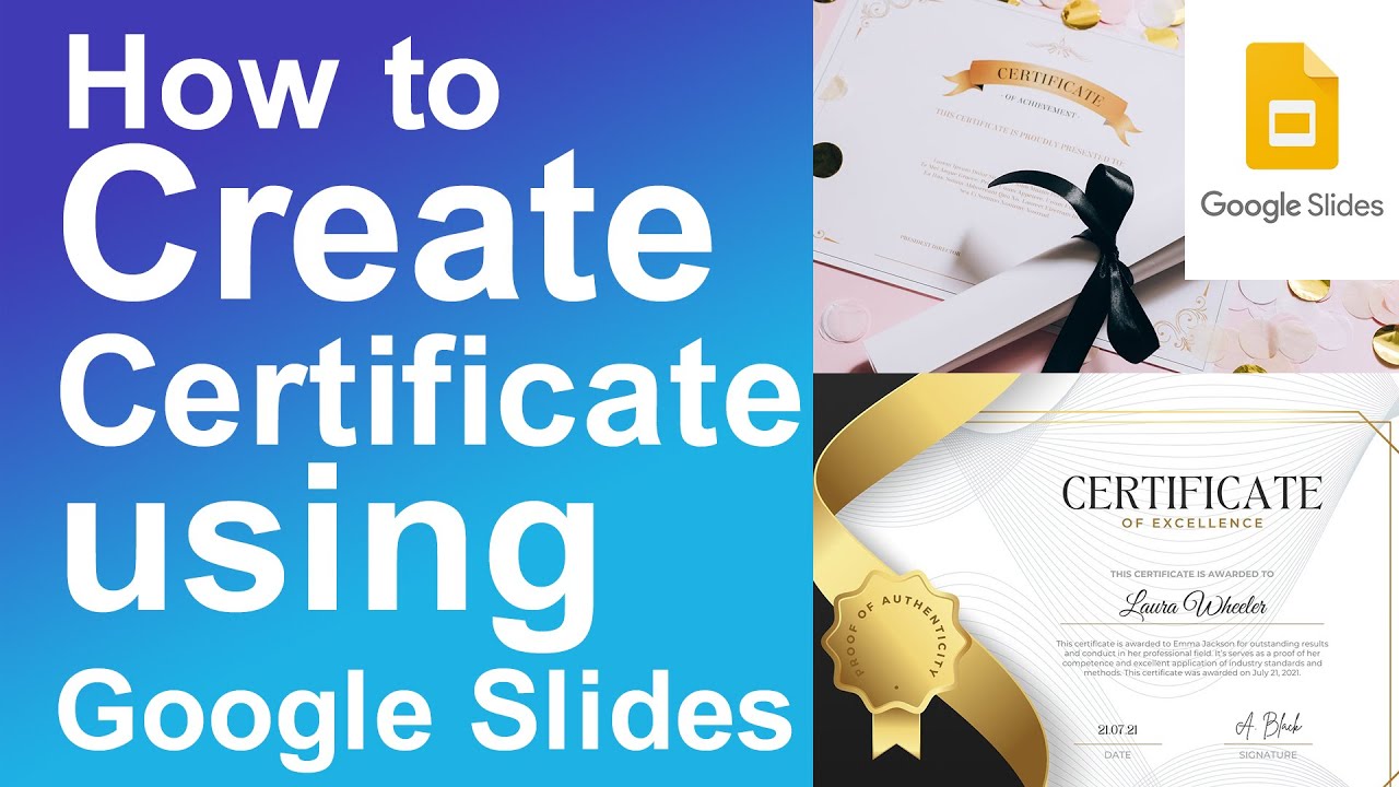 How to Create Certificate using Google Slides
