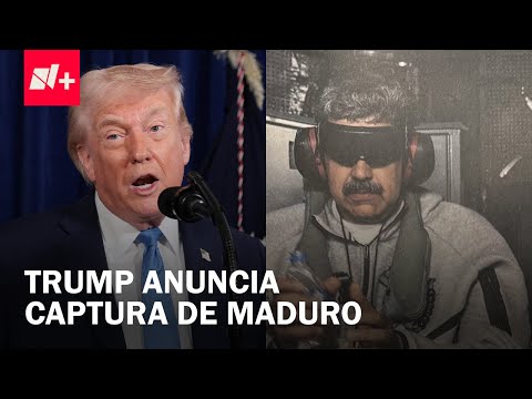 El presidente Donald Trump anuncia la captura de Nicolás Maduro. Cobertura especial de N+