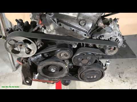 How to replace the serpentine or drive belt Toyota Camry 2.4. 2AZ-FE engine. Years 2002 to 2009