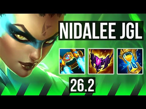 NIDALEE vs LEE SIN (JGL) | 54K damage | KR Grandmaster | 26.2