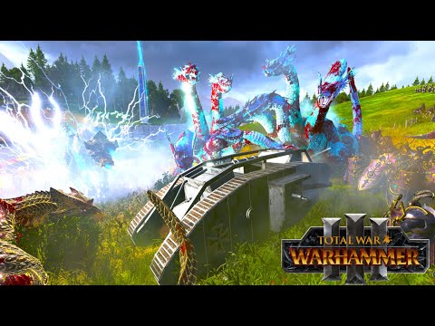 GERMAN IMPERIAL ARMY VS Dark Elves(Slaanesh)- TW Millennium Mod|Total War WARHAMMER 3|FIRESupport|4K