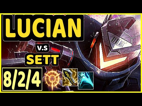 DOVE (LUCIAN) vs SETT - 8/2/4 KDA MID CHALLENGER GAMEPLAY - KR