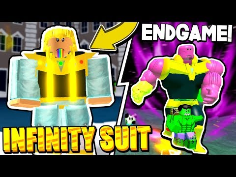 I DEFEATED THANOS AND GOT INFINITY SUIT IN SUPERHERO SIMULATOR UPDATE! Roblox *code*