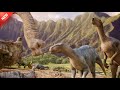 A Dinosaur Family Lived Happily But The End Of The World Forced Them To Flee In Hindi