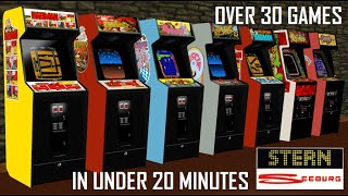 Over 30 Stern Electronics Arcade Games In Under 20 Minutes