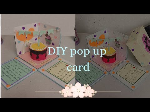 DIY pop-up birthday card🎂@Shivangi.kofficial #popupcard #easy 