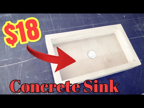 DIY Concrete Sink for only $18