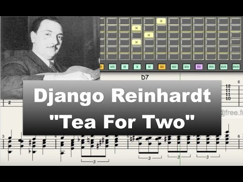 Django Reinhardt - "Tea For Two" (1937) - jazz guitar transcription by Gilles Rea