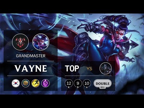 Vayne Top vs Shen - KR Grandmaster Patch 9.15