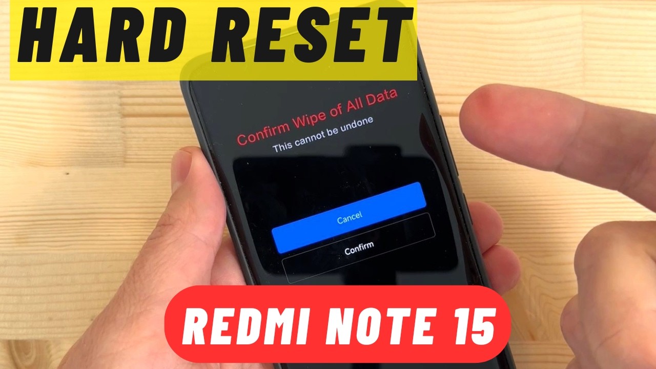 HARD RESET Xiaomi REDMI Note 15 & 15 Pro