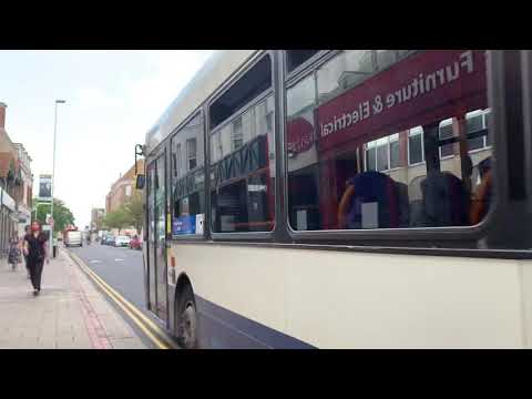 STAGECOACH BUS ROUTE 10 DEPARTING WORTHING TOWN CENTRE