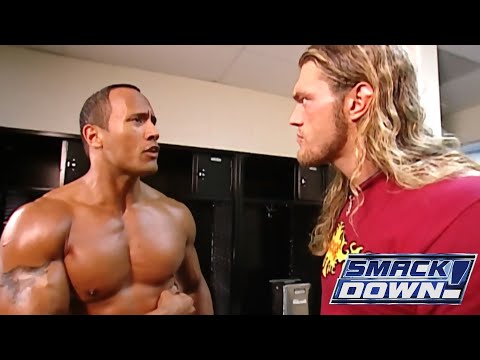 The Rock & Edge Funny Backstage Segment After Attacks From Benoit & Eddie - SMACKDOWN