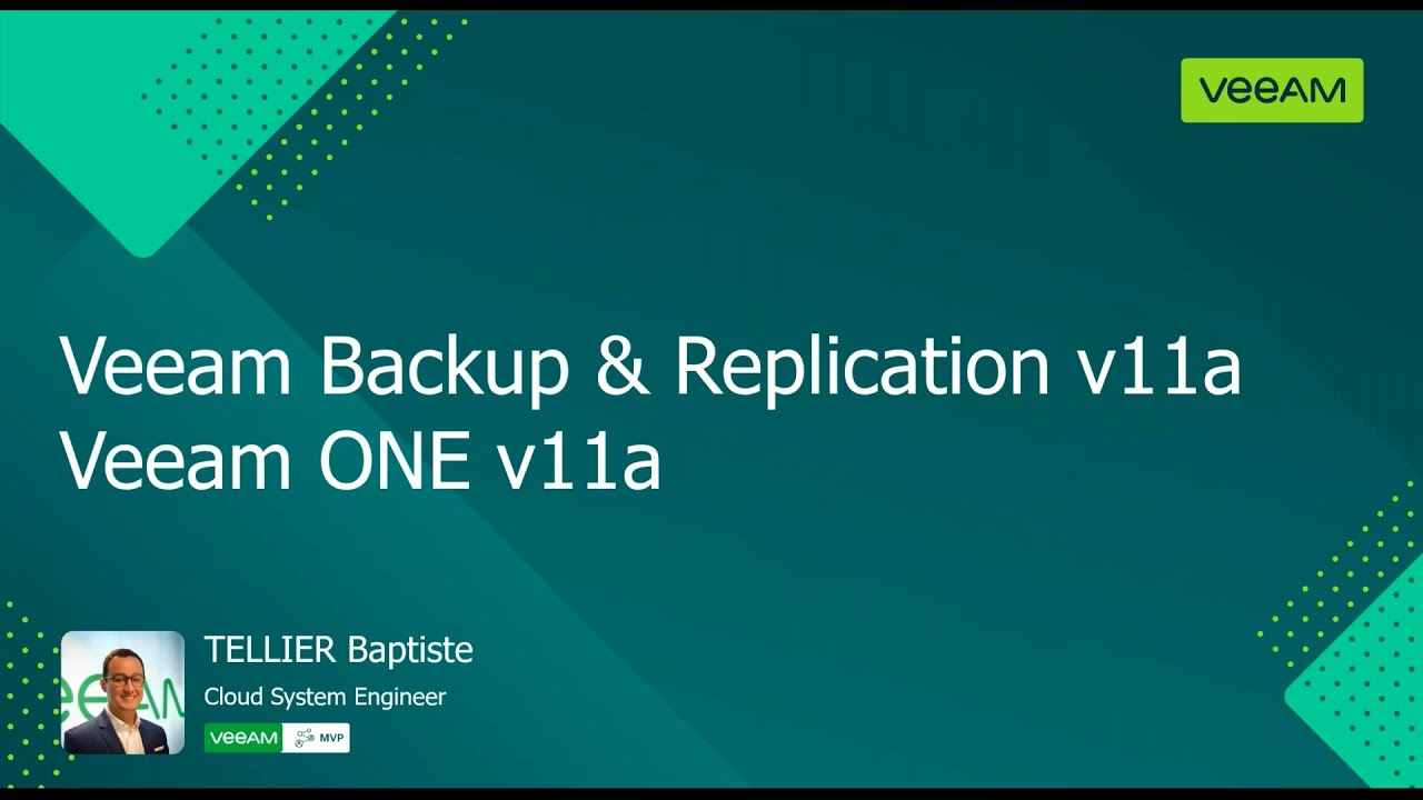 Veeam Platform update: NEW V11A and more video