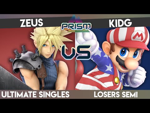 PRISM 201 - Zeus (Cloud) vs. KidG (Mario) - Losers Semi - Smash Ultimate Singles