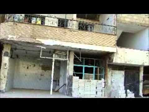 جولة ميدانية لكتيبة الثأر الأموي في شارع بردى في مدينة الزبداني في ريف دمشق