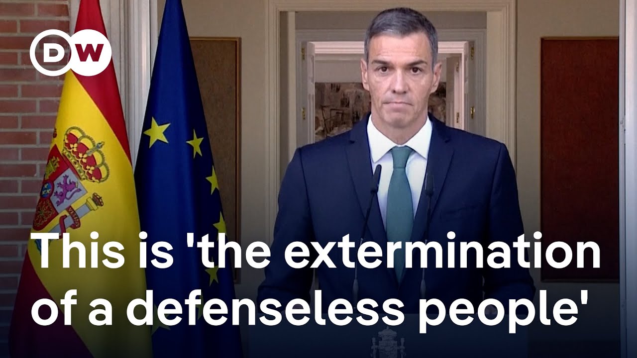 Spain's PM Sanchez announces sanctions to pressure Israel to end war in Gaza | DW News