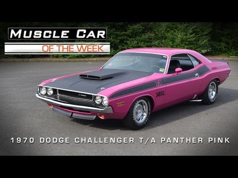 Muscle Car Of The Week Video #24: 1970 Dodge Challenger T/A Panther Pink
