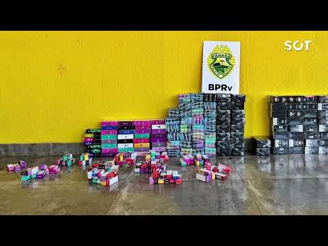 ROTAM apreende 730 cigarros eletrônicos na PR-585 em Vera Cruz do Oeste