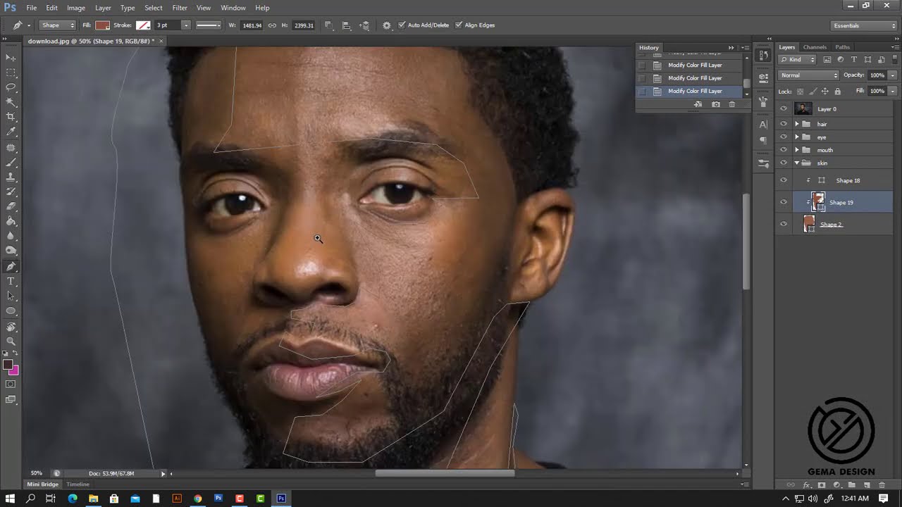 vector vexel portrait art black panther photoshop tutorial by dhoni cheste