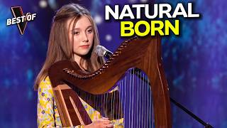 A 14 Year Old Harpist Sang ABBA And SHOCKED The Coaches | The Voice