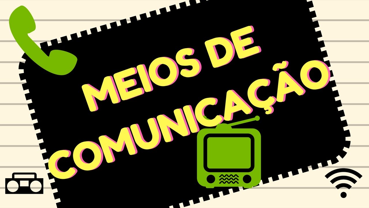 📌Meios de comunicação [Resumo] [Prof. Alda]