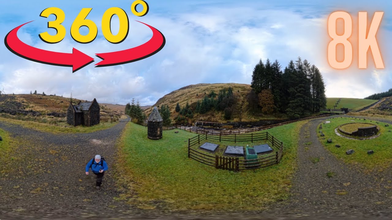 🚶‍♂️ Immersive Insta 360° X4 Hike in Scotland’s Lowlands to a High-Elevation Dam 🌄 Insta360 X4 POV!