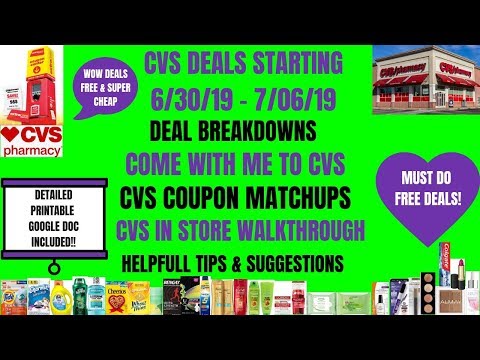 SUPER CHEAP & FREE CVS DEALS STARTING 6/30/19~CVS IN STORE WALKTHROUGH COUPON MATCHUPS~COME WITH ME!