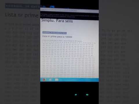 Numerele prime până la 100000