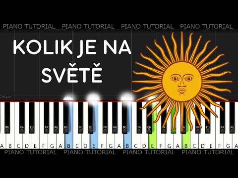 Kolik je na světě - Petr Skoumal/Jan Vodňanský (piano tutorial | MIDI | akordy | noty | cz písničky)