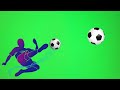 Football Kick Green Screen Video Football Animated Video King Wc