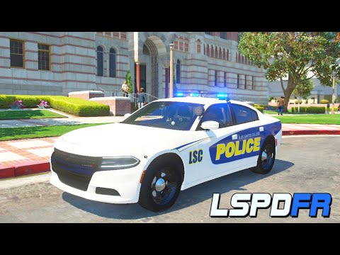 GTA 5 LSPDFR Police Mod ULSA Los Santos College Campus Police 2021 Dodge Charger Gaston College NC