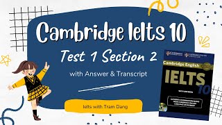 IELTS 10 Test 1 Section 2 | Listening🎧