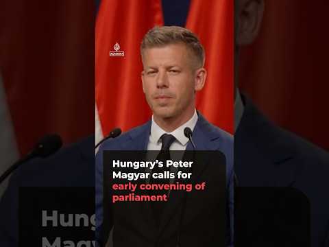 Hungary’s Peter Magyar calls for early convening of parliament | AJ #shorts