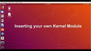 Inserting own module into the linux kernel | How to insert your own kernel module | OS Lab