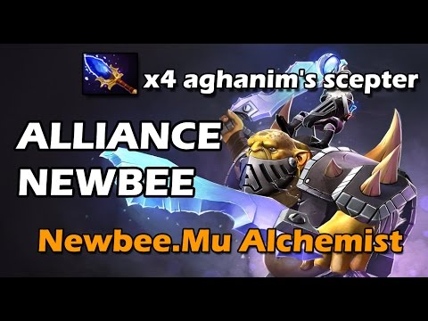 Newbee.Mu Alchemist with x4 Aghanim's Scepter vs Alliance Game 1