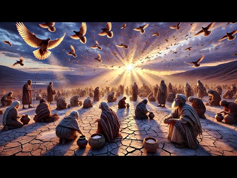 God Provides Manna and Quail for Israel in the Wilderness | Exodus 16 | AI Animation |Bible Revealed